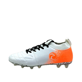 کفش فوتبال پریما جورابی رنگ سفید نارنجی