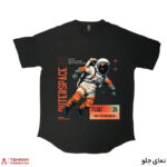 تیشرت لانگ طرح Astronaut - Image 4