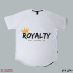 تیشرت لانگ طرح royalty - Image 3