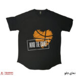 تیشرت لانگ طرح mind the game - Image 4