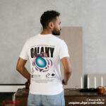تیشرت لانگ طرح galaxy - Image 2