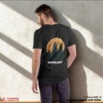 تیشرت لانگ طرح moonlight - Image 3