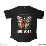 تیشرت لانگ طرح butterfly effect - Image 4