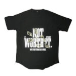 تیشرت لانگ طرح شیر not-worthit