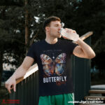 تیشرت لانگ طرح butterfly effect - Image 2
