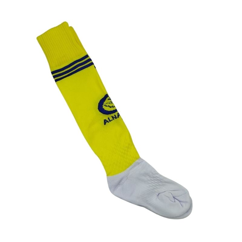 Boy Towel Sole Football Socks Al Nassr Club (4) جوراب فوتبال بچه گانه کف حوله ای النصر