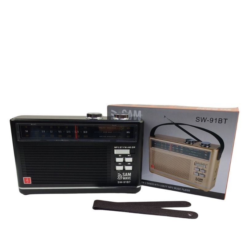SAMWAVE SW-91BT Retro Radio Speaker (7) رادیو اسپیکر کلاسیک SAMWAVE مدل SW-91BT بلوتوثدار