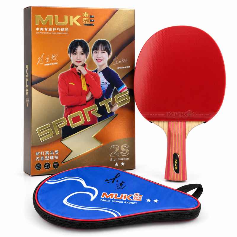 muk-2s راکت پینگ پنگ MUKE مدل 2S Star Carbon همراه کیف