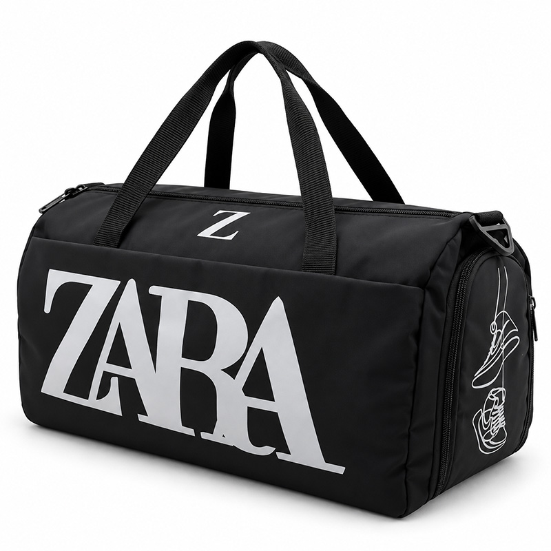 ZARA Sport Bag (9) ساک ورزشی زارا سایز متوسط جاکفشی دار